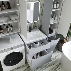 Style Line Мебель для ванной Марелла 60 Люкс Plus антискрейтч серая матовая – фотография-5